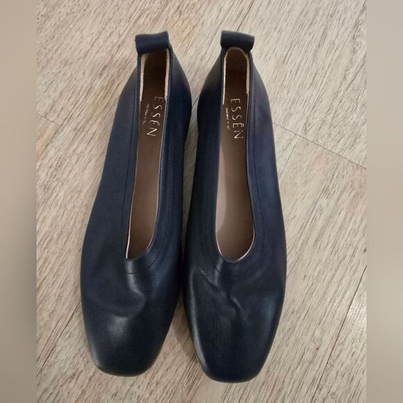 New Essen The Foundation Flat - Navy Size US 7.5 Leather - Picture 9 of 12